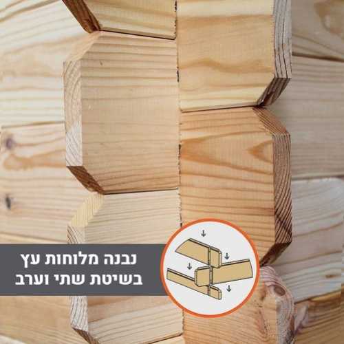 מחסן עץ אירופאי EverGreen 2.8X2.5 - תמונה 3