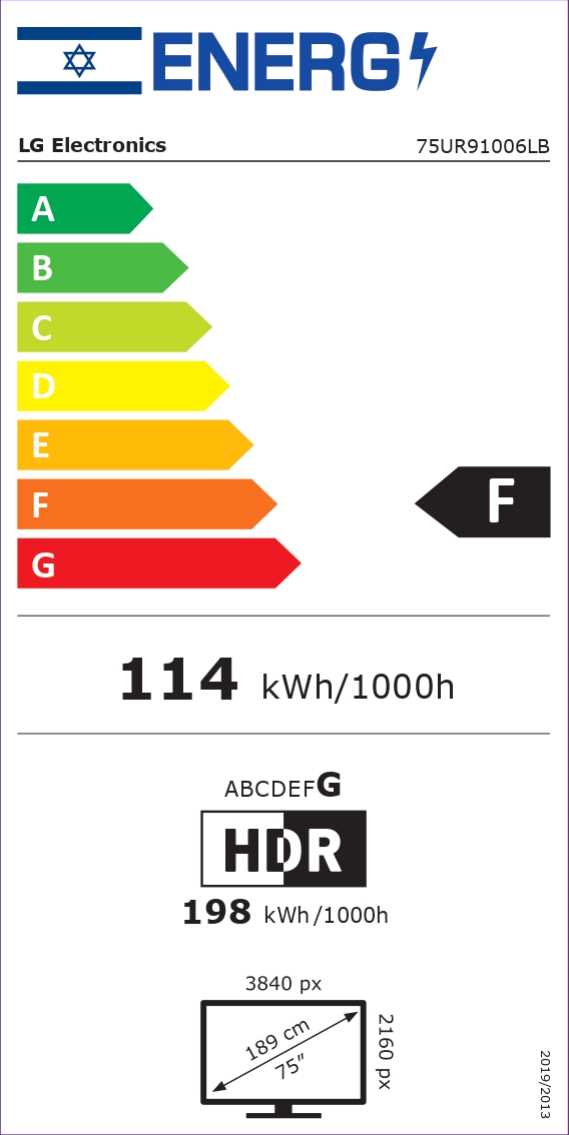 טלוויזיה חכמה 75 אינץ' ברזולוציית 4K LG UHD דגם: 75UR91006LB - תמונה 3