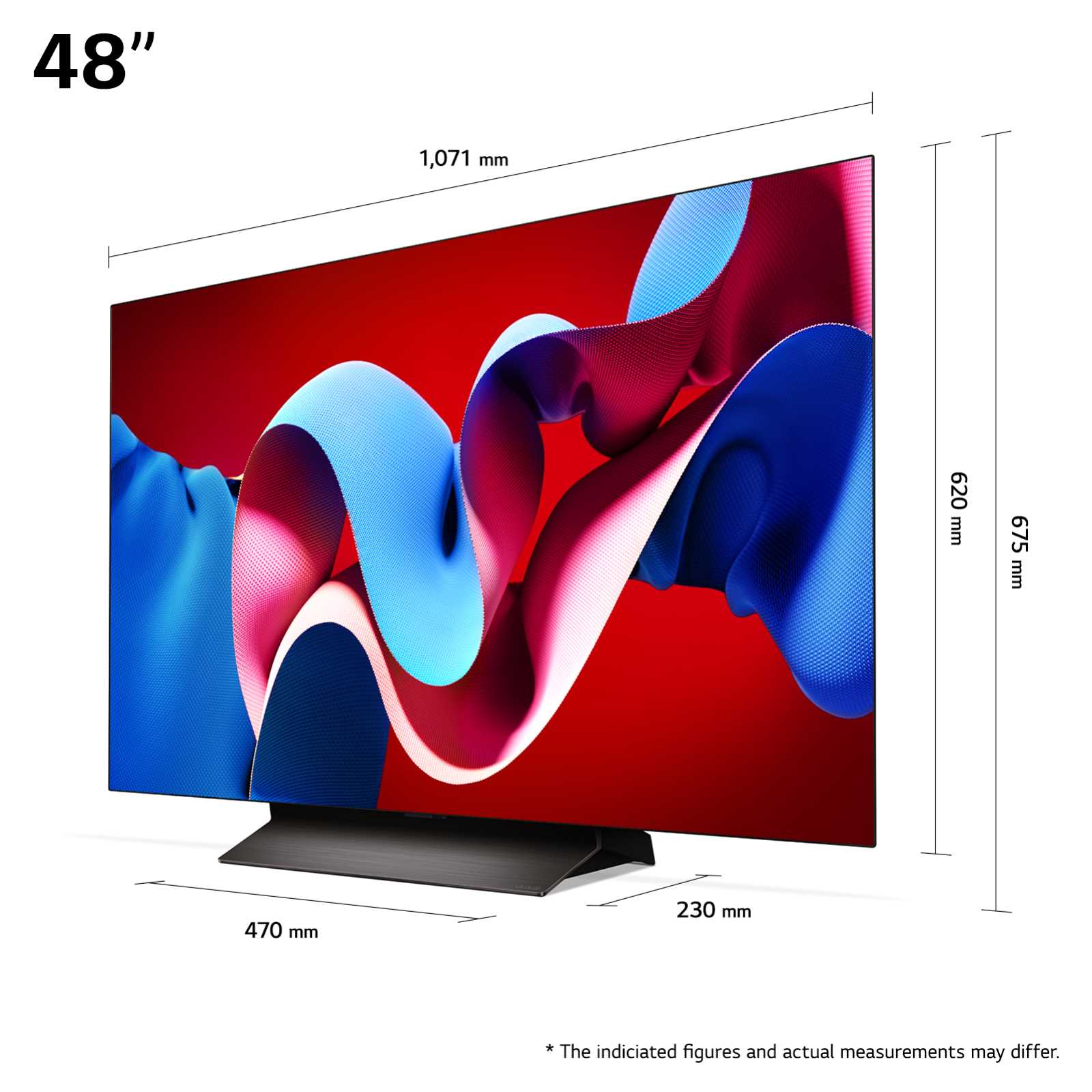 מסך בטכנולוגיית LG OLED evo - בגודל 48 אינץ' Smart TV ברזולוציית 4K דגם: OLED48C46LA - תמונה 5