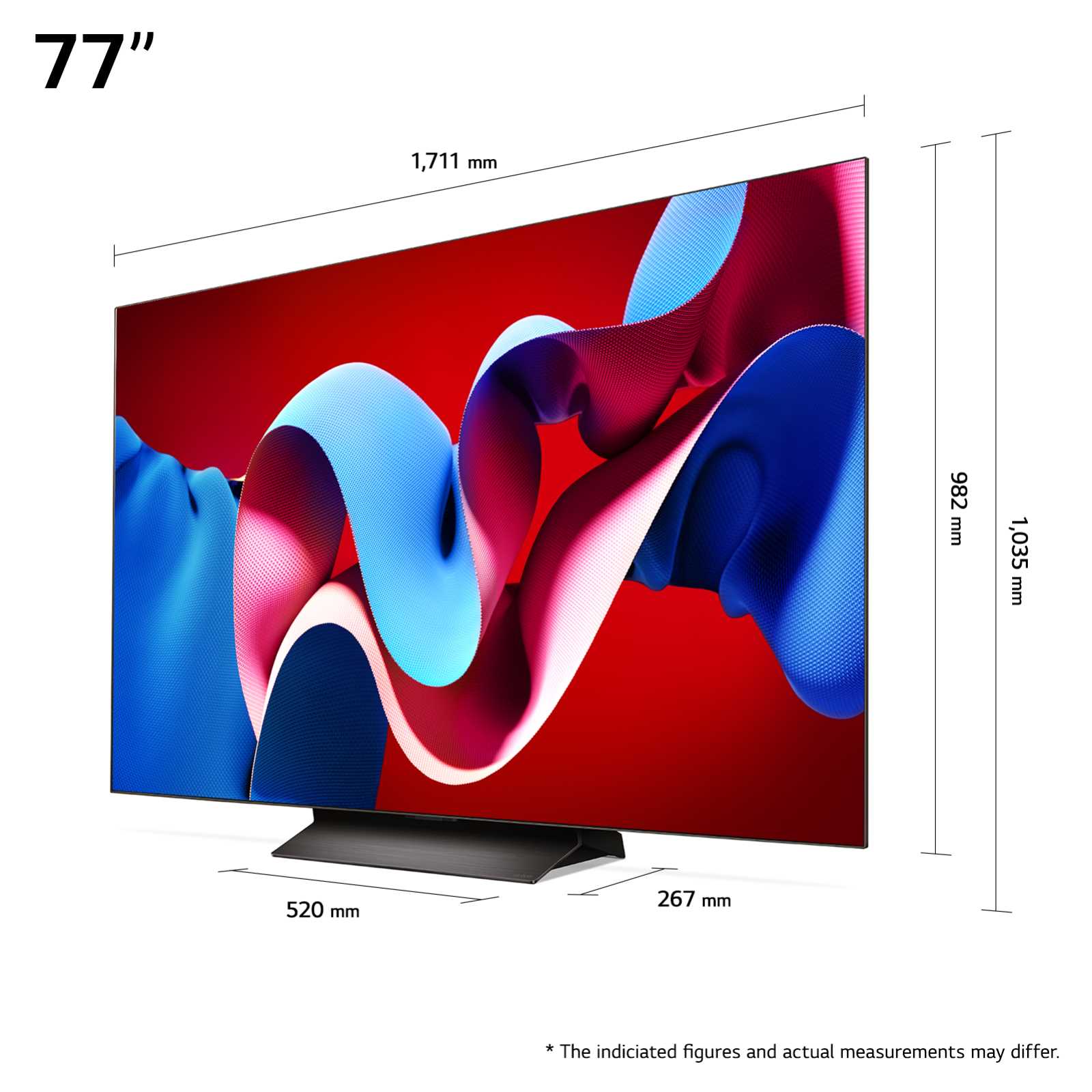 מסך בטכנולוגיית LG OLED evo - בגודל 77 אינץ' Smart TV ברזולוציית 4K דגם: OLED77C46LA - תמונה 5