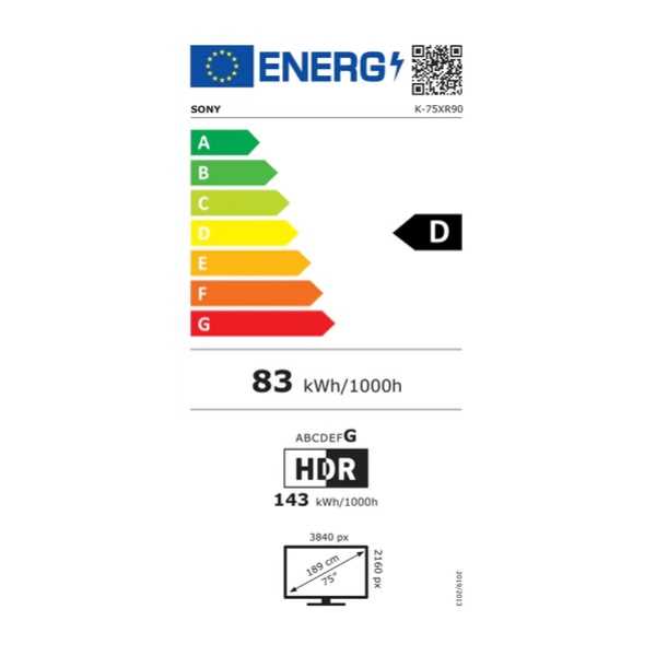 מסך "75 SONY 4K SMART MINI-LED QLED דגם K75XR90PAEP סוני  - תמונה 2