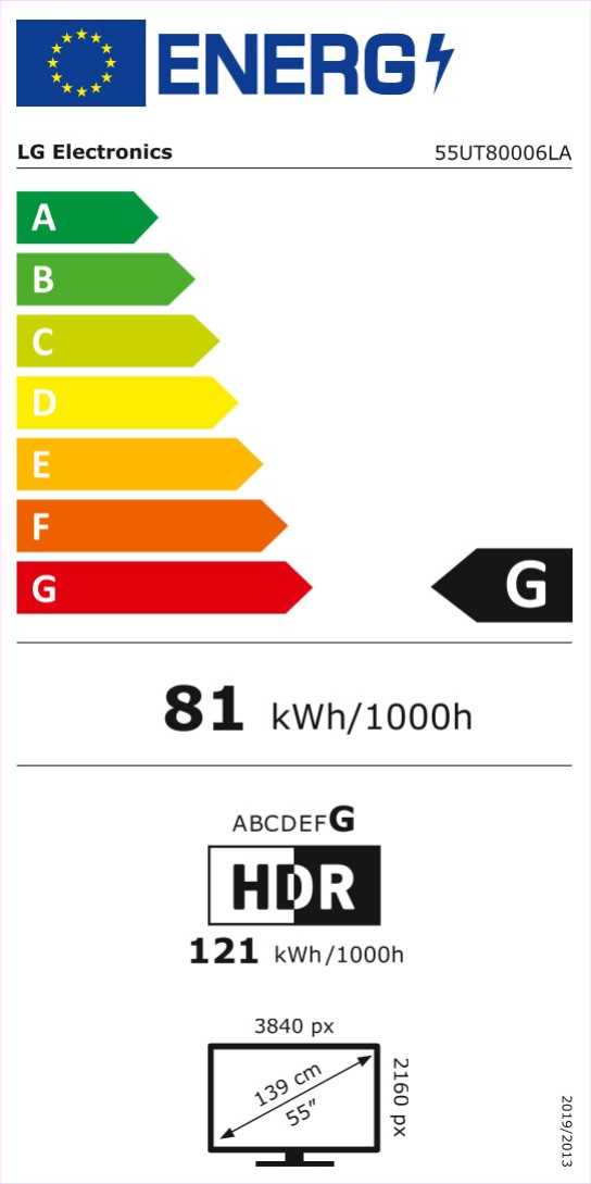 טלוויזיה חכמה 55 אינץ' ברזולוציית 4K LG UHD דגם: 55UT80006LA - תמונה 2