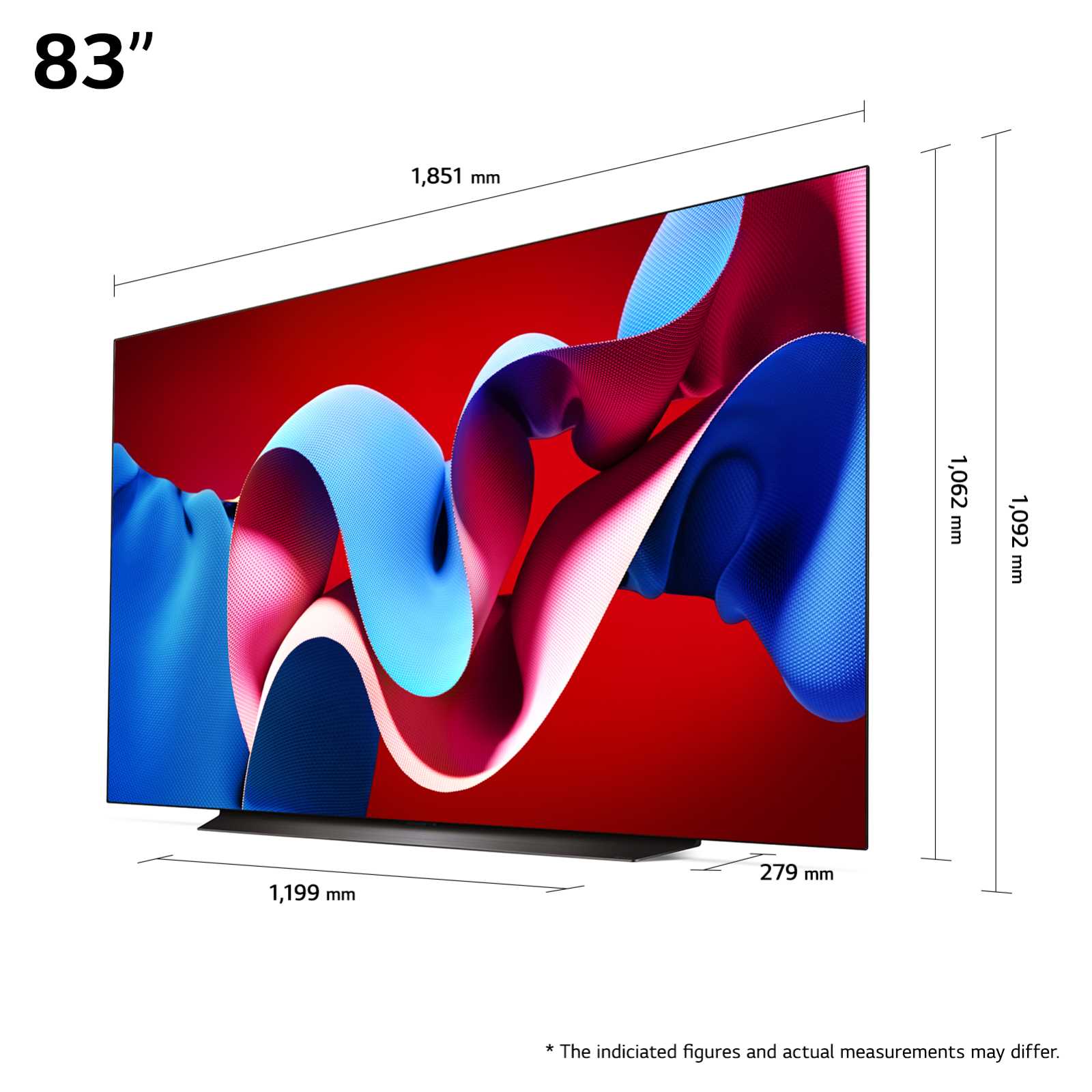 מסך בטכנולוגיית LG OLED evo - בגודל 83 אינץ' Smart TV ברזולוציית 4K דגם: OLED83C46LA - תמונה 5