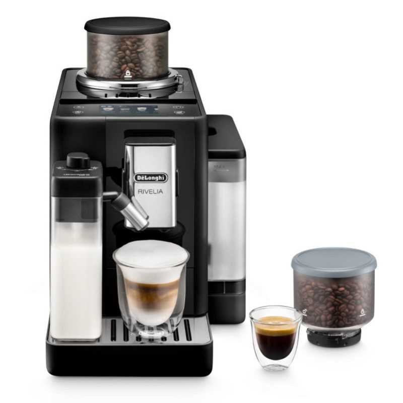 מכונת אספרסו אוטומטית Delonghi RIVELIA שחור דגם EXAM440.55.B דלונגי - תמונה 1