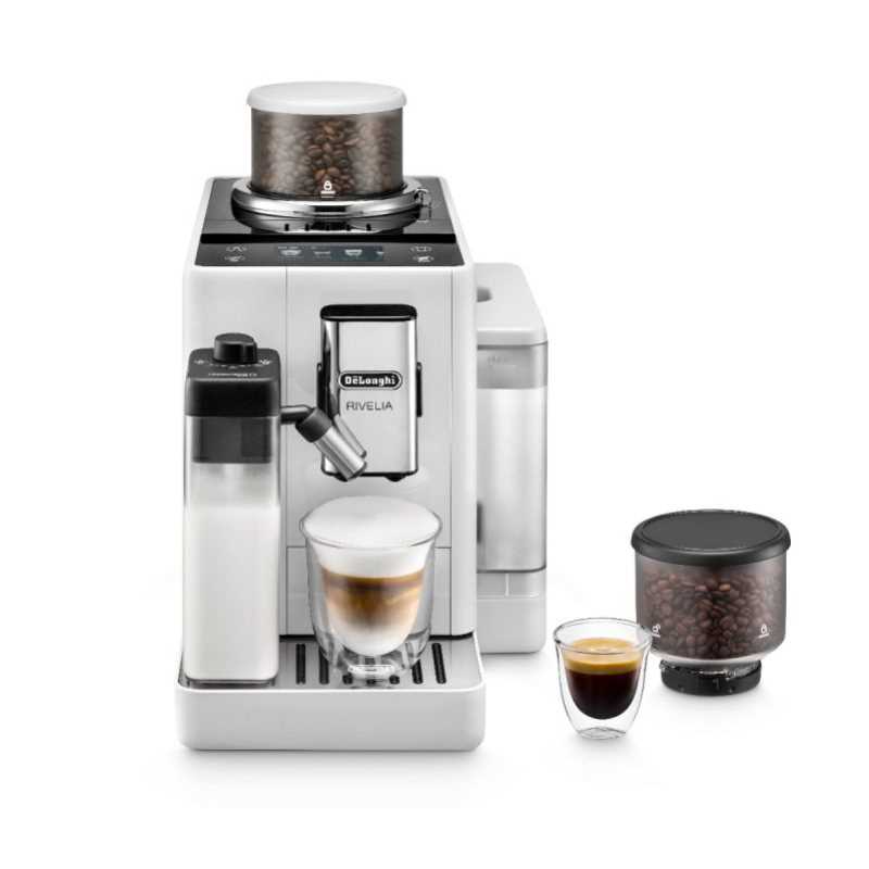 מכונת אספרסו אוטומטית Delonghi RIVELIA לבן דגם EXAM440.55.W דלונגי - תמונה 1