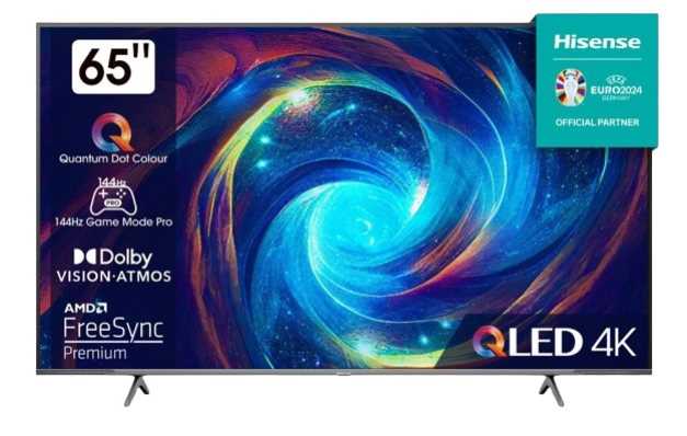 מסך HISENSE 4K QLED 65" SMART דגם 65E7KQ PRO - תמונה 1