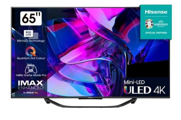 מסך "HISENSE 4K SMART QLED MINI LED 65 דגם 65U7KQ הייסנס - תמונה 1