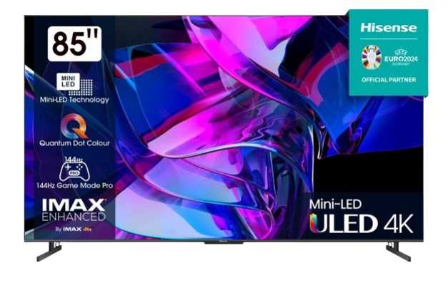 מסך "HISENSE 4K SMART QLED MINI LED 85 דגם 85U7KQ הייסנס - תמונה 1