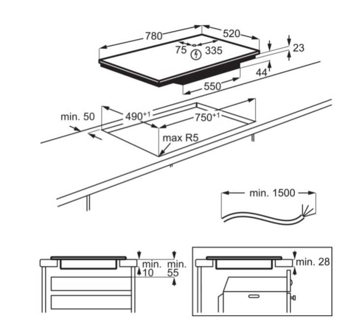 כיריים אינדוקציה 80 ס"מ Electrolux דגם EIV84550 אלקטרולוקס - תמונה 3