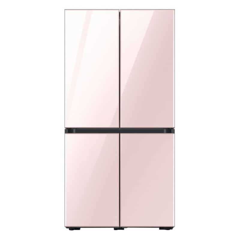 מקרר 4 דלתות זכוכית ורוד פנינה SAMSUNG דגם RF83DB9025PINK סמסונג - תמונה 1