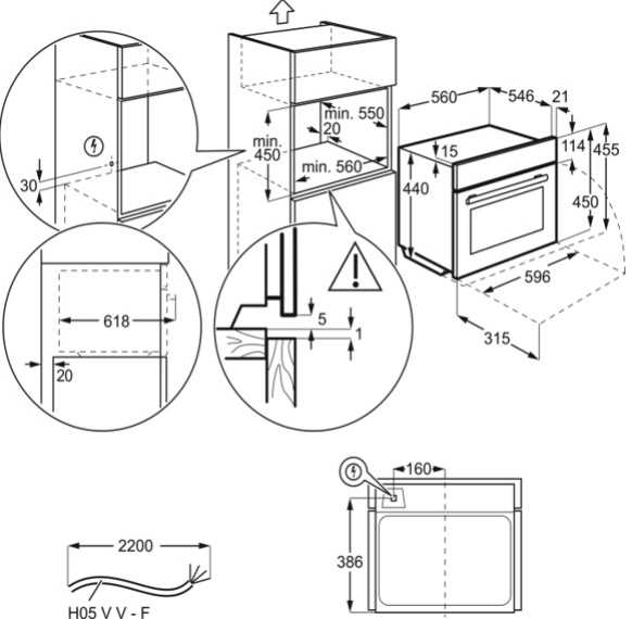 מיקרוגל שחור משולב גריל בנוי Electrolux דגם EVK6E46Z אלקטרולוקס  - תמונה 2