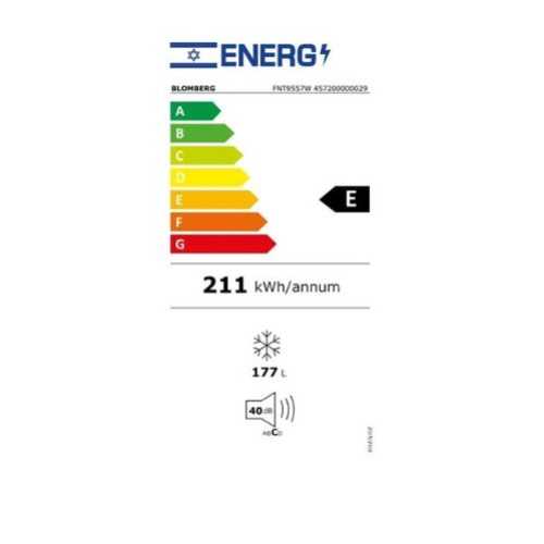 מקפיא 5 מגירות Blomberg דגם FNT9557W לבן בלומברג  - תמונה 3