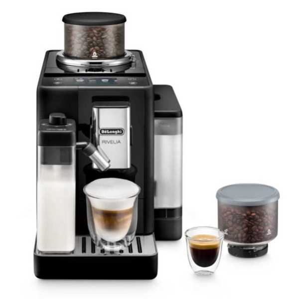 מכונת אספרסו אוטומטית Delonghi RIVELIA שחור דגם EXAM440.55.B דלונגי