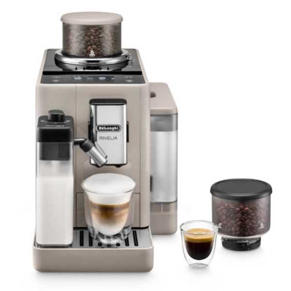 מכונת אספרסו אוטומטית Delonghi RIVELIA קרם דגם EXAM440.55.BG דלונגי